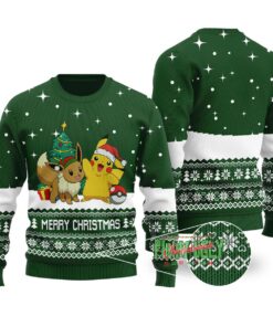 Merry Christmas Pokemon Christmas Sweater