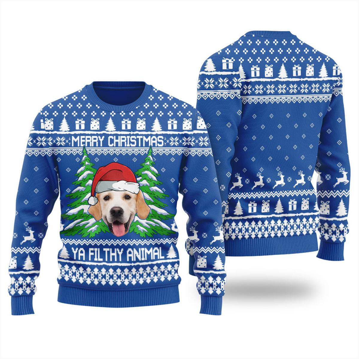 Cute Cow Merry Christmas Ugly Sweater