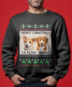 Merry Christmas Ya Filthy Animal Custom Dog Christmas Sweater