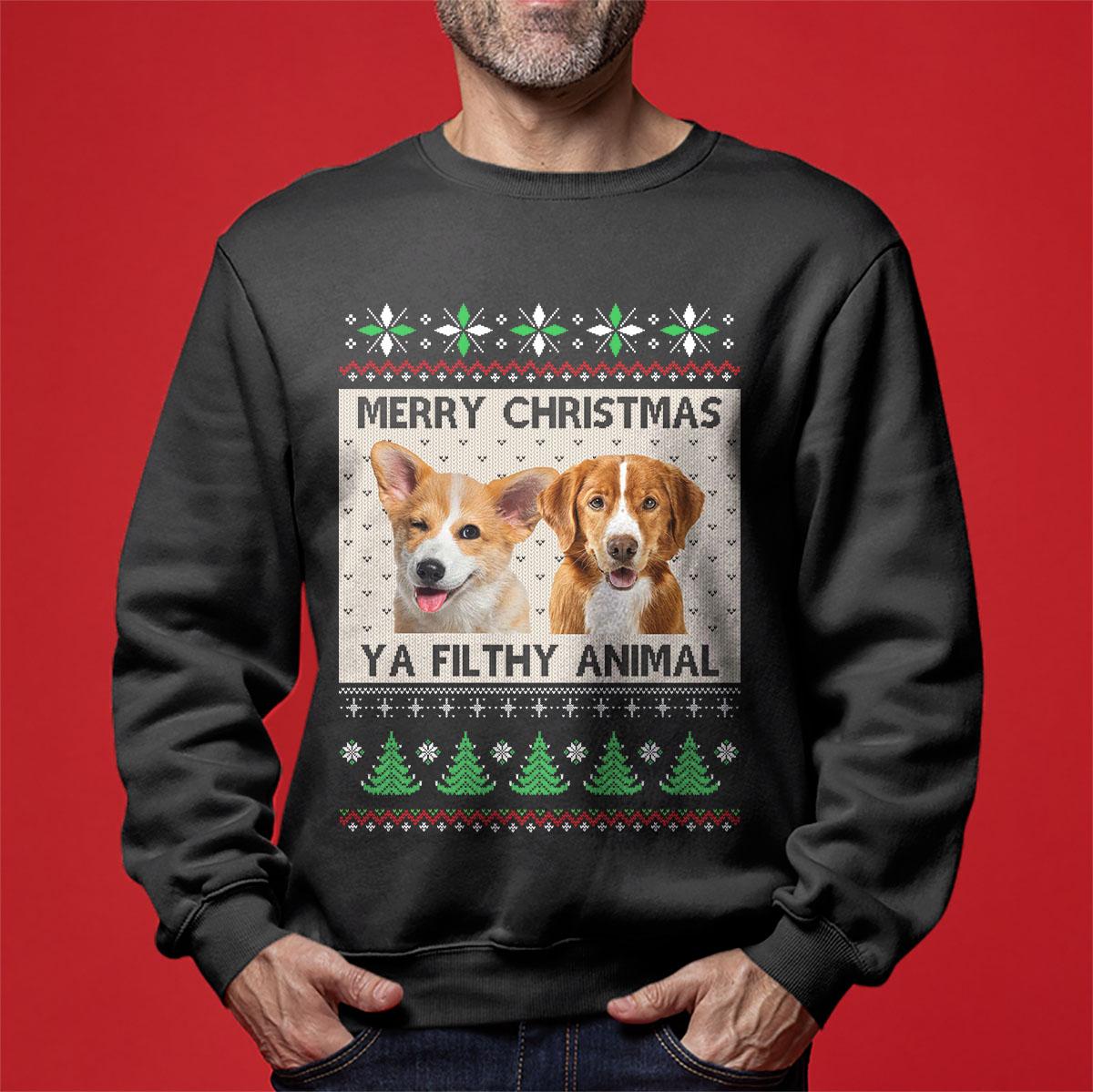 Merry Christmas Custom Dog Christmas Sweater