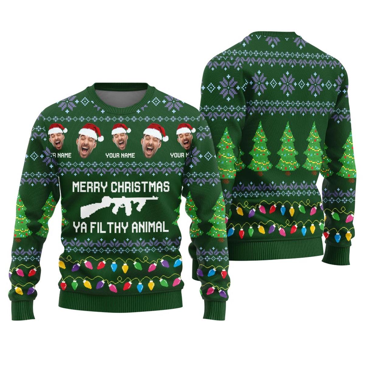 Humorous Santas Favorite Ho Ugly Sweaters