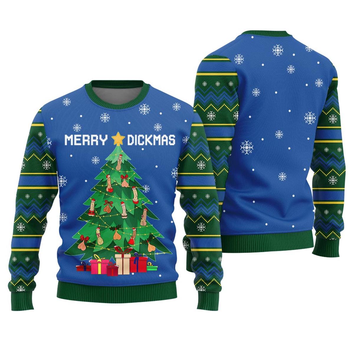 Merry Dickmas Naughty Xmas Sweater