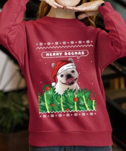 Merry Dogmas Custom Christmas Sweater With Dog