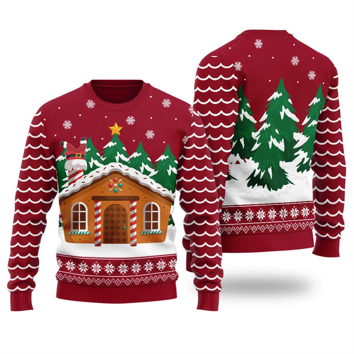 Funny African American Santa Womens Xmas Sweaters