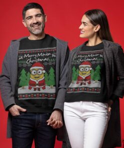 Merry Minion Christmas Funny Ugly Sweater