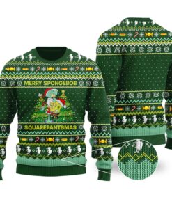 Merry Spongebob Squarepants Funny Christmas Sweater