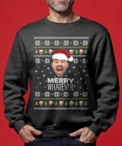 Merry Whatever Christmas Sweater Women Custom