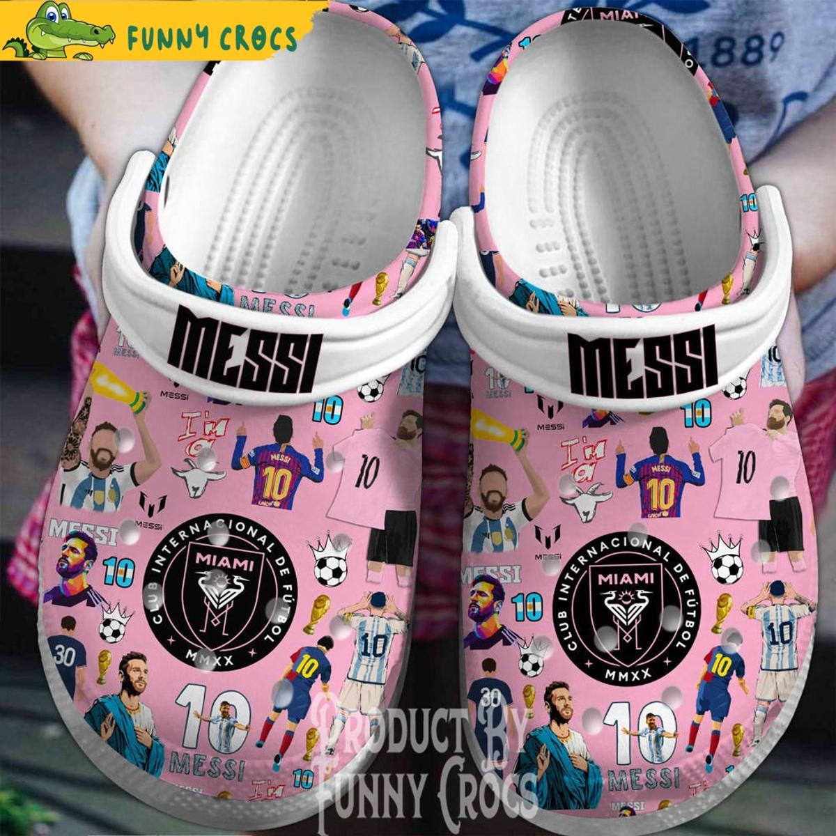 Messi Inter Miami Soccer Crocs Clog Slippers