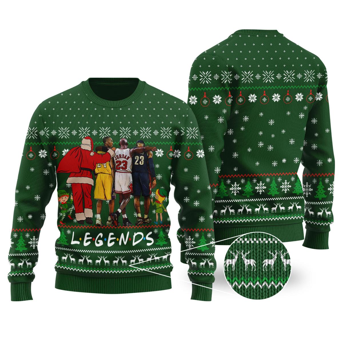 Jordan Lebron James Nba Mens Ugly Christmas Sweater