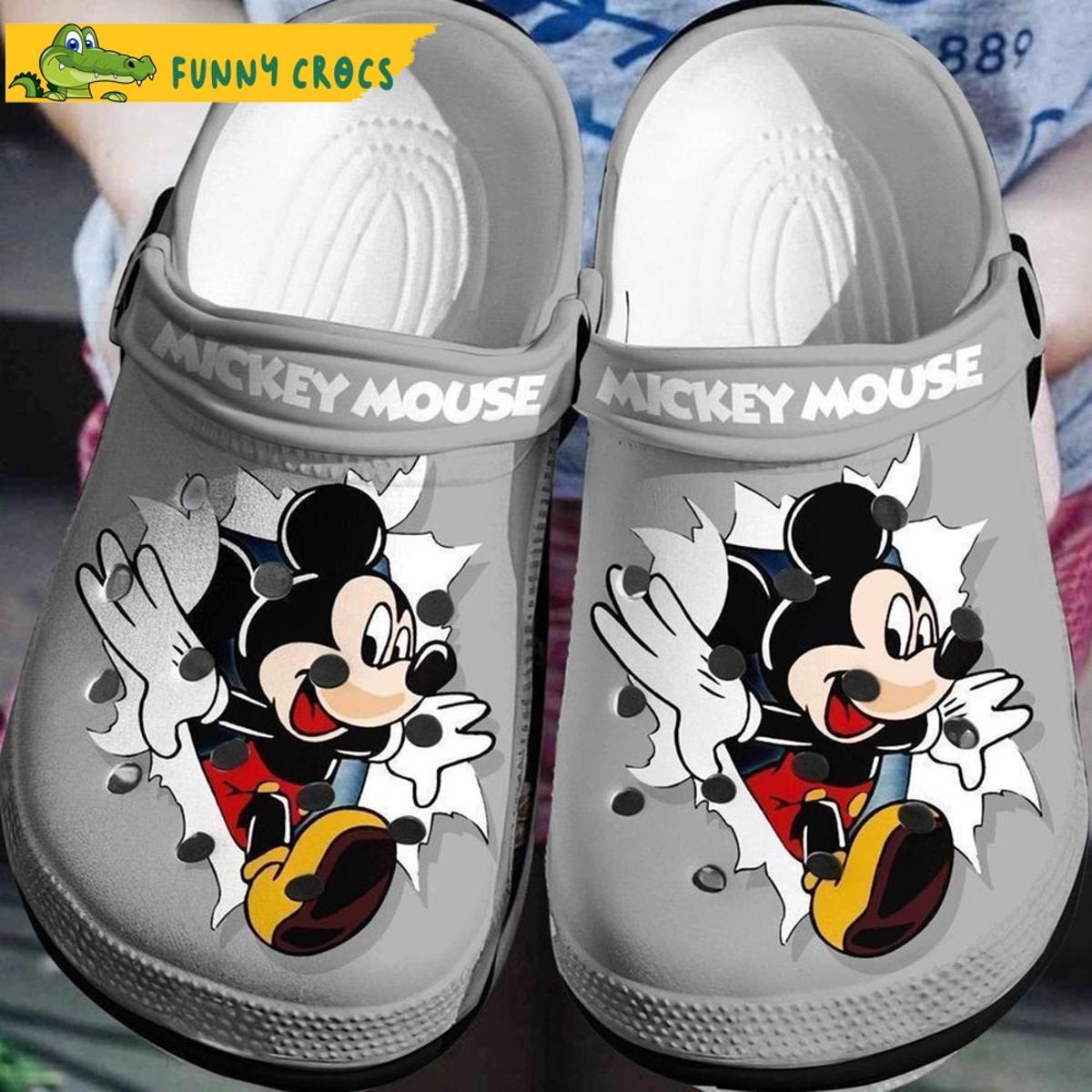 Mickey Mouse Pattern Crocs Sandals