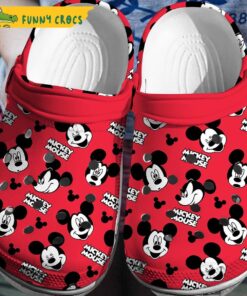 Mickey Mouse Pattern Crocs Sandals