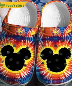 Mickey Mouse Tie Dye Crocs Slippers