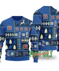 Miller Lite Funny Christmas Sweater