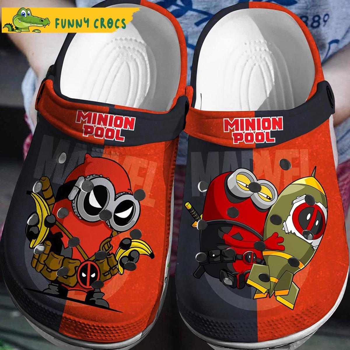 Cartoon Deadpool And Grinch Crocs Clog Slippers