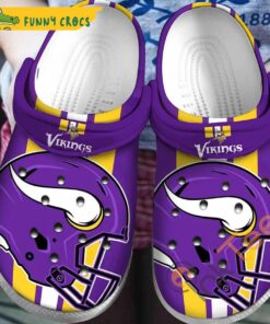 Customized America Mn Vikings Crocs Slippers