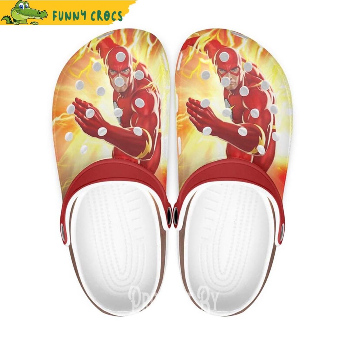 Dc Flash Red Crocs Shoes