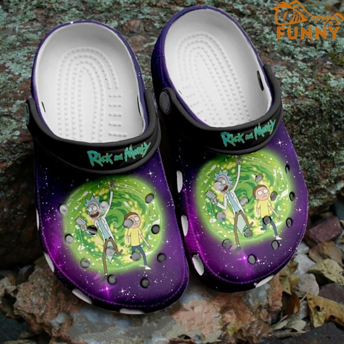 Cartoon Cucumber Rick And Morty Crocs Shoes