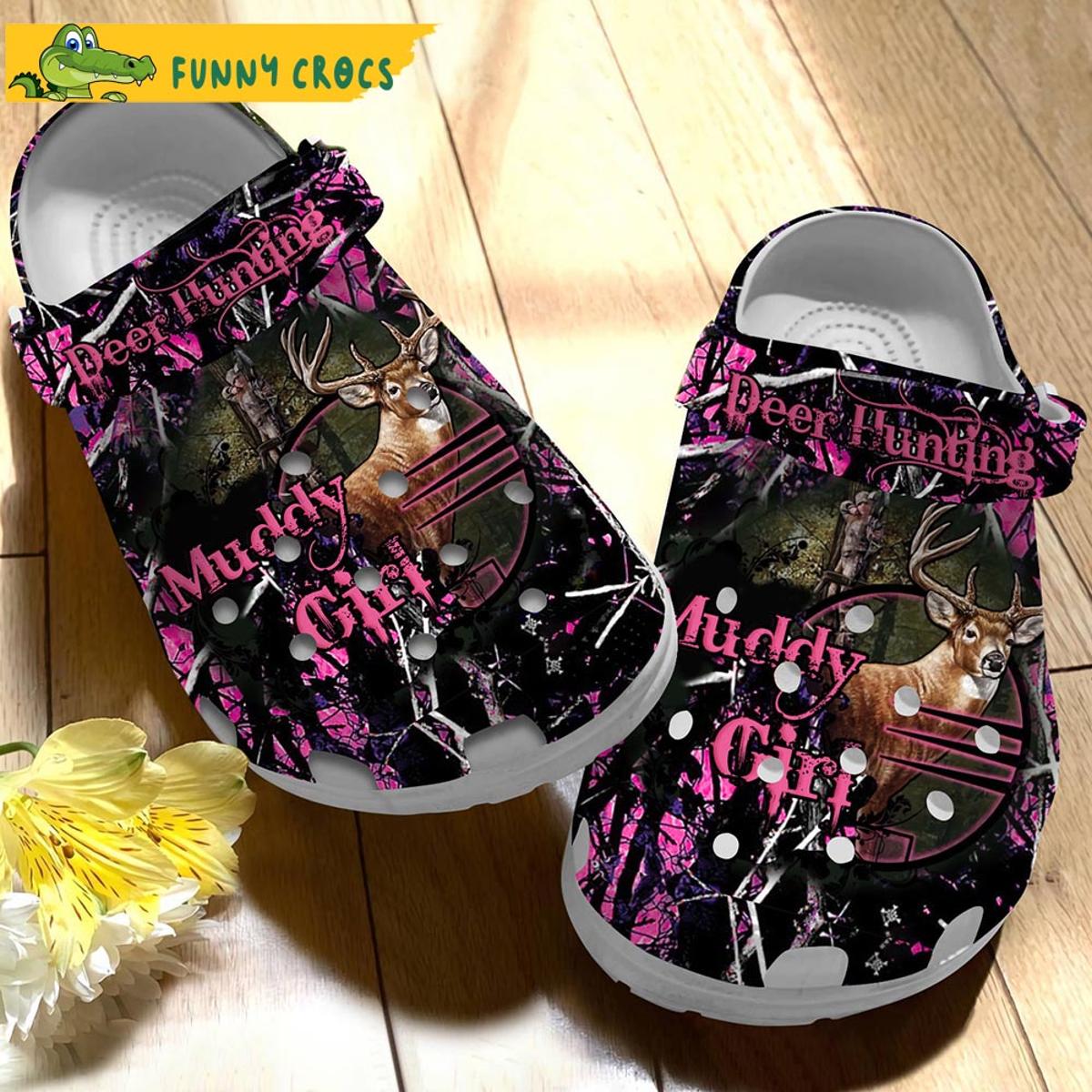 Muddy Girl Deer Hunting Crocs Clog Slippers