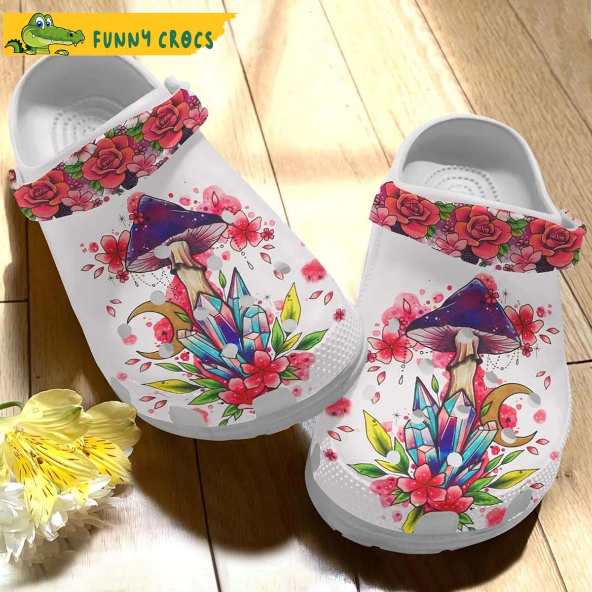 Hippie Mushroom Crocs Shoes