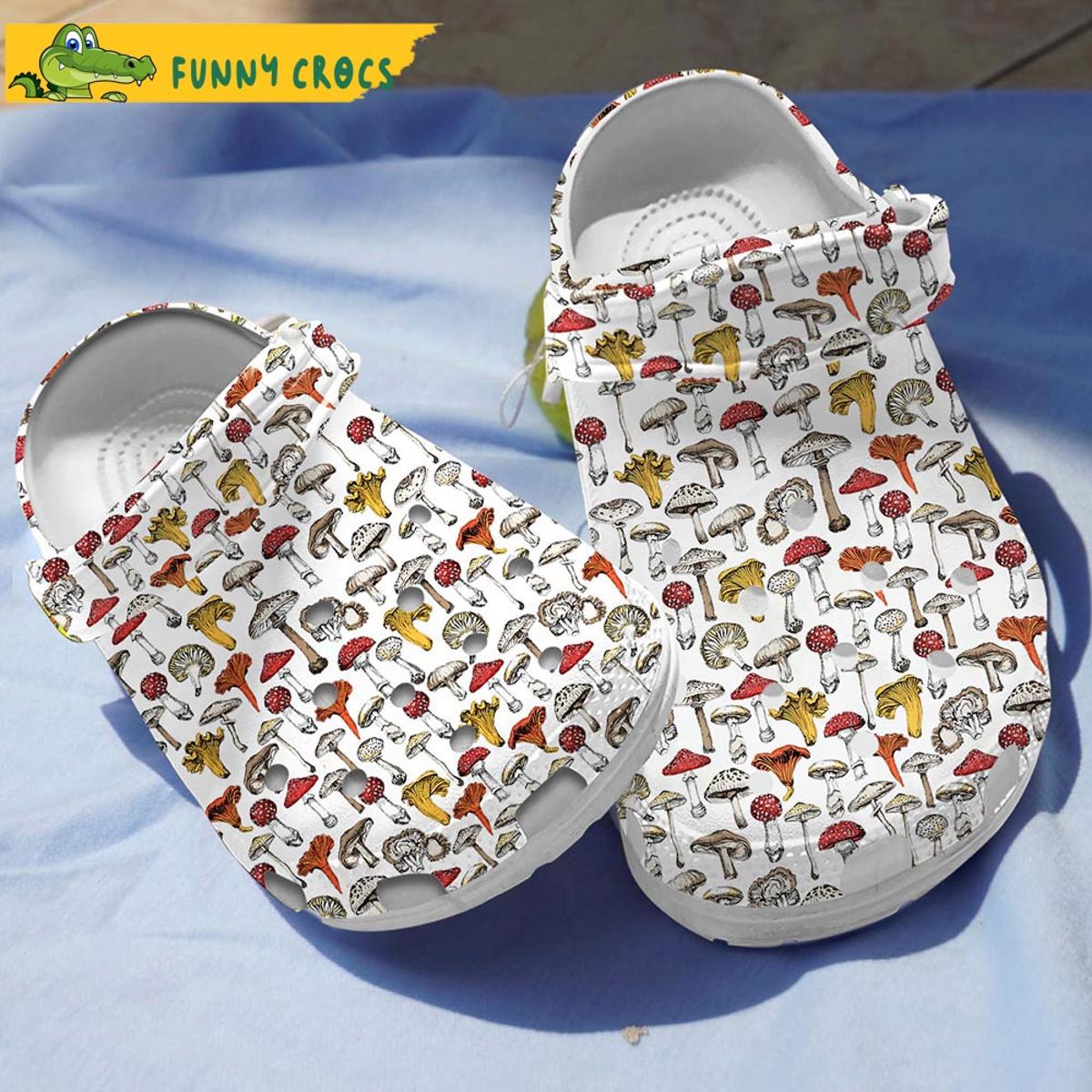 Funny Colorful Mushroom Crocs Sandals