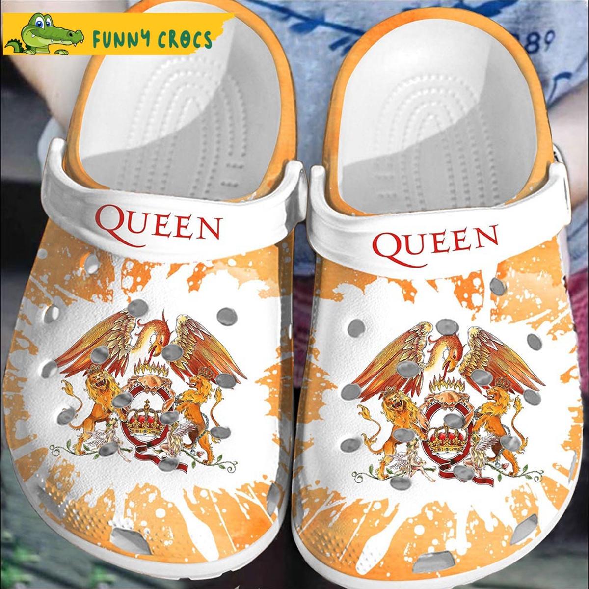 Funny Kiss Queen Band Crocs Slippers