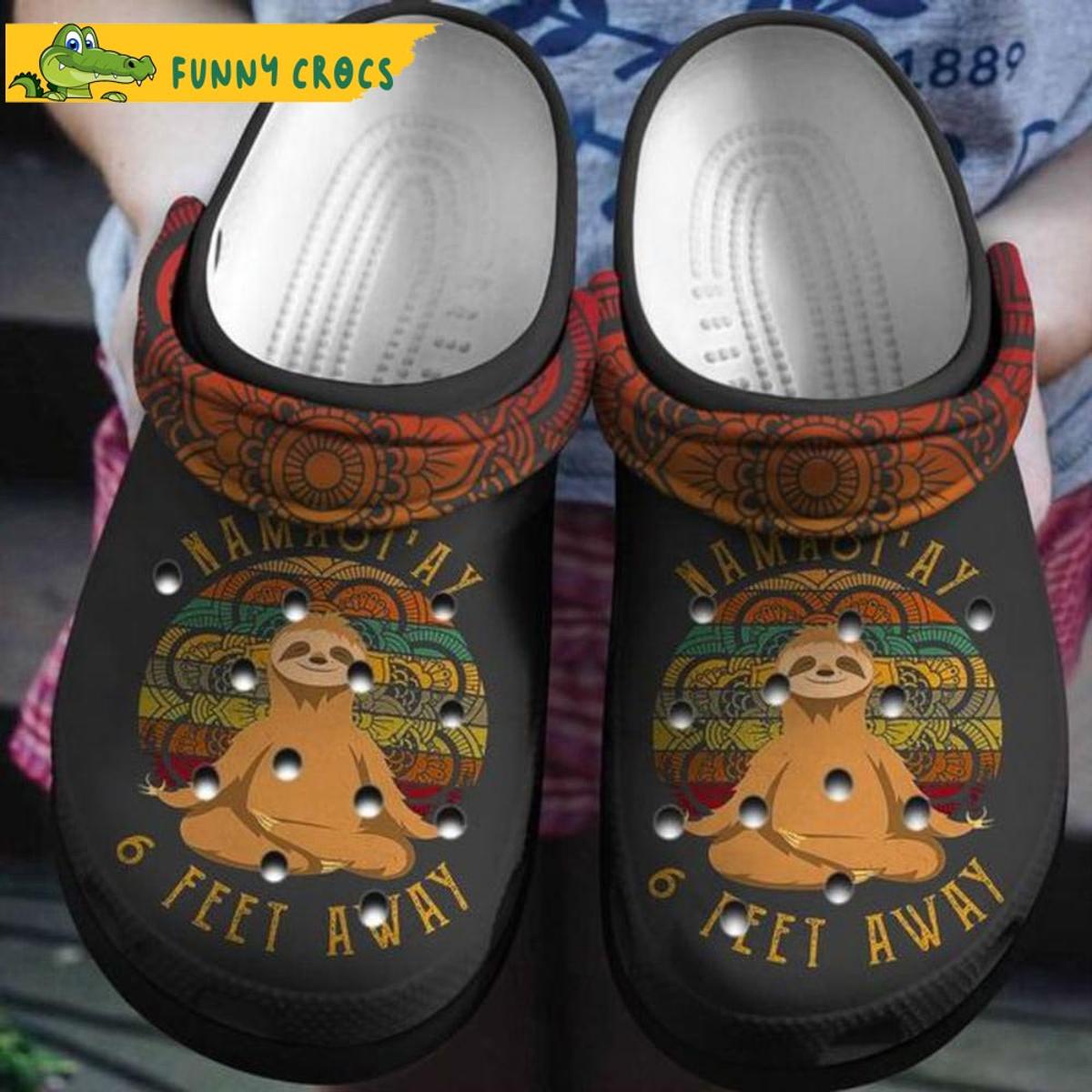 Mama And Baby In Jungle Sloth Crocs Clog