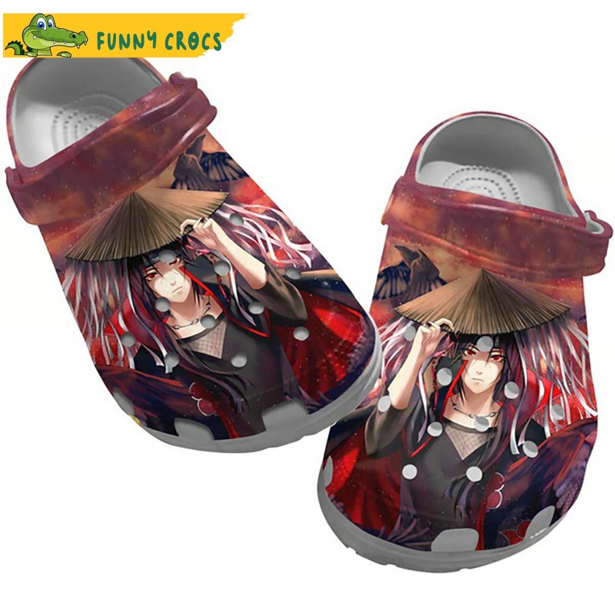 Itachi Uchiha Naruto Crocs Slippers