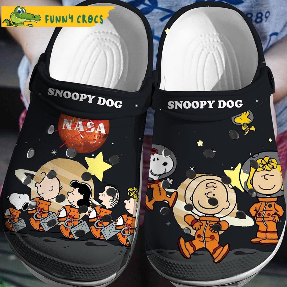 Lovely Snoopy Dog And Belle Classic Crocs Shoes