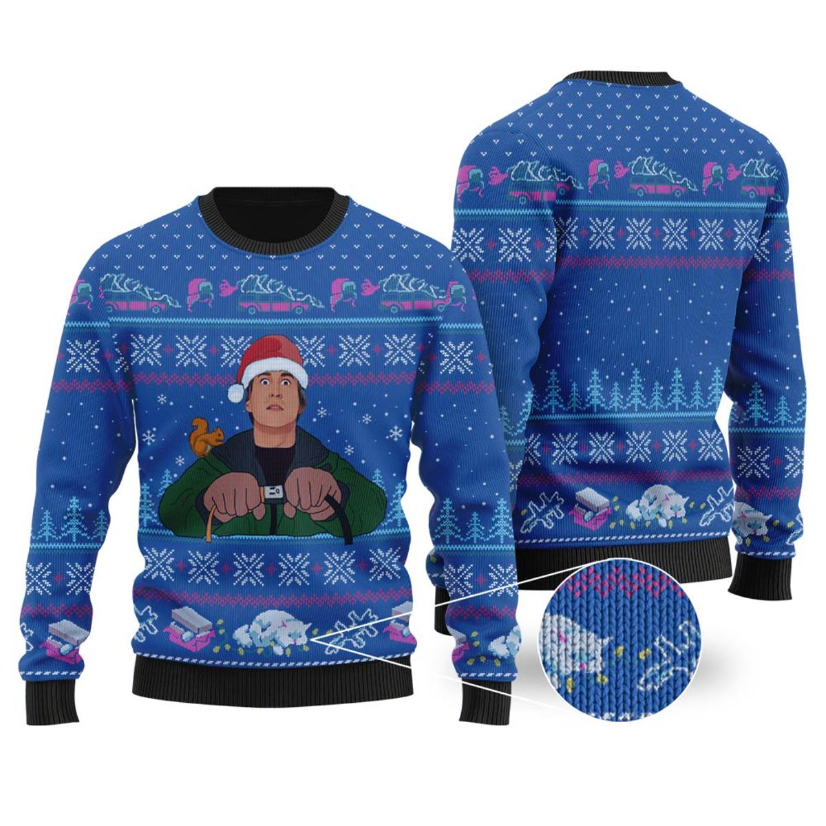 Nation Lampoon Clark Griswold Christmas Sweater