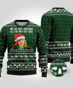 National Lampoon Audrey Not Driving Womens Ugly Christmas Sweater