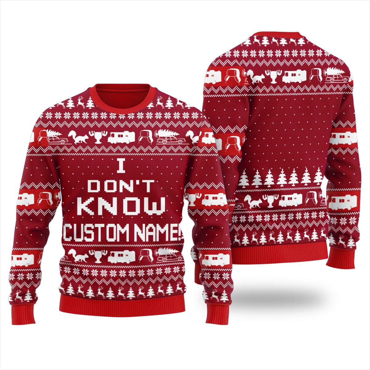 Custom Team Logo Ugliest Sweaters For Christmas