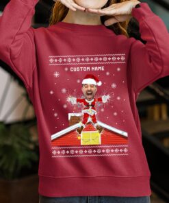 National Lampoons Christmas Vacation Womens Custom Face Sweater