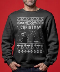 Naughty Cat Mens Ugly Sweater