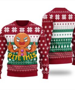 Naughty Cookies Funny Christmas Sweater Men