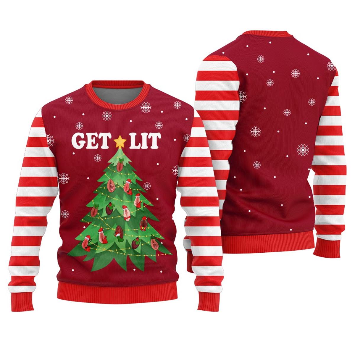 Naughty Santa Claus Ugly Sweater