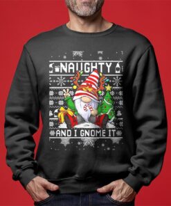 Naughty Gnome Ugly Sweater