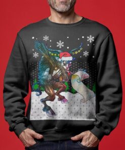 Naughty List Krampus Men’s Ugly Christmas Sweaters