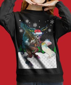 Naughty List Krampus Ugly Sweaters