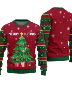 Naughty Merry Clitmas Funny Christmas Sweaters