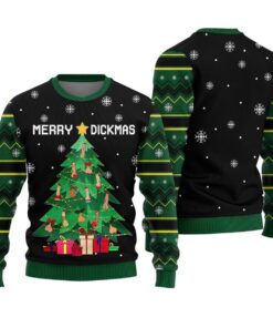 Naughty Merry Dickmas Christmas Sweater