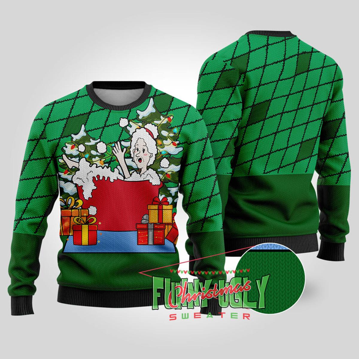 Naughty Santa Claus Christmas Sweater Men