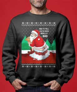 Naughty Santa Funny Christmas Sweaters