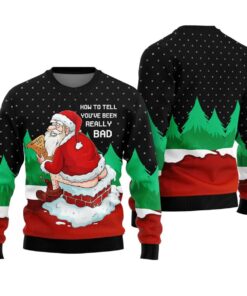 Naughty Santa Funny Ugly Christmas Sweater
