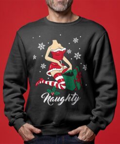 Naughty Santa Girl Christmas Sweater