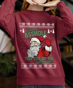 Naughty Santa Saying Ugly Sweater