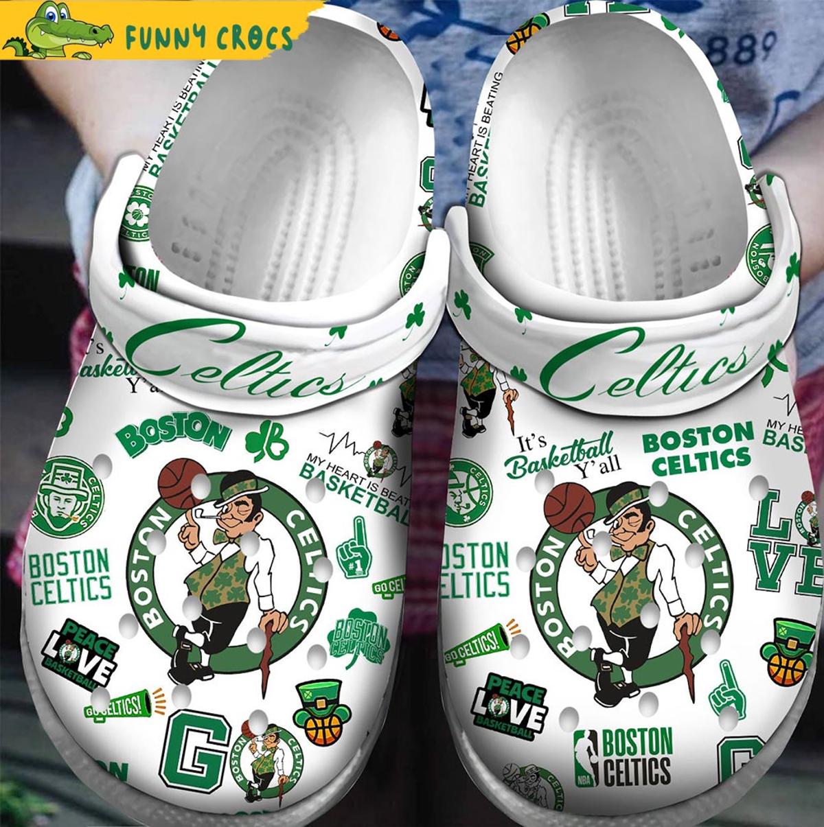 Premium Boston Celtics Nba Crocs Shoes