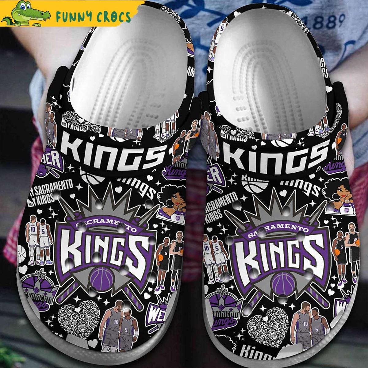 Nba Sacramento Kings Purple Crocs Clog Shoes