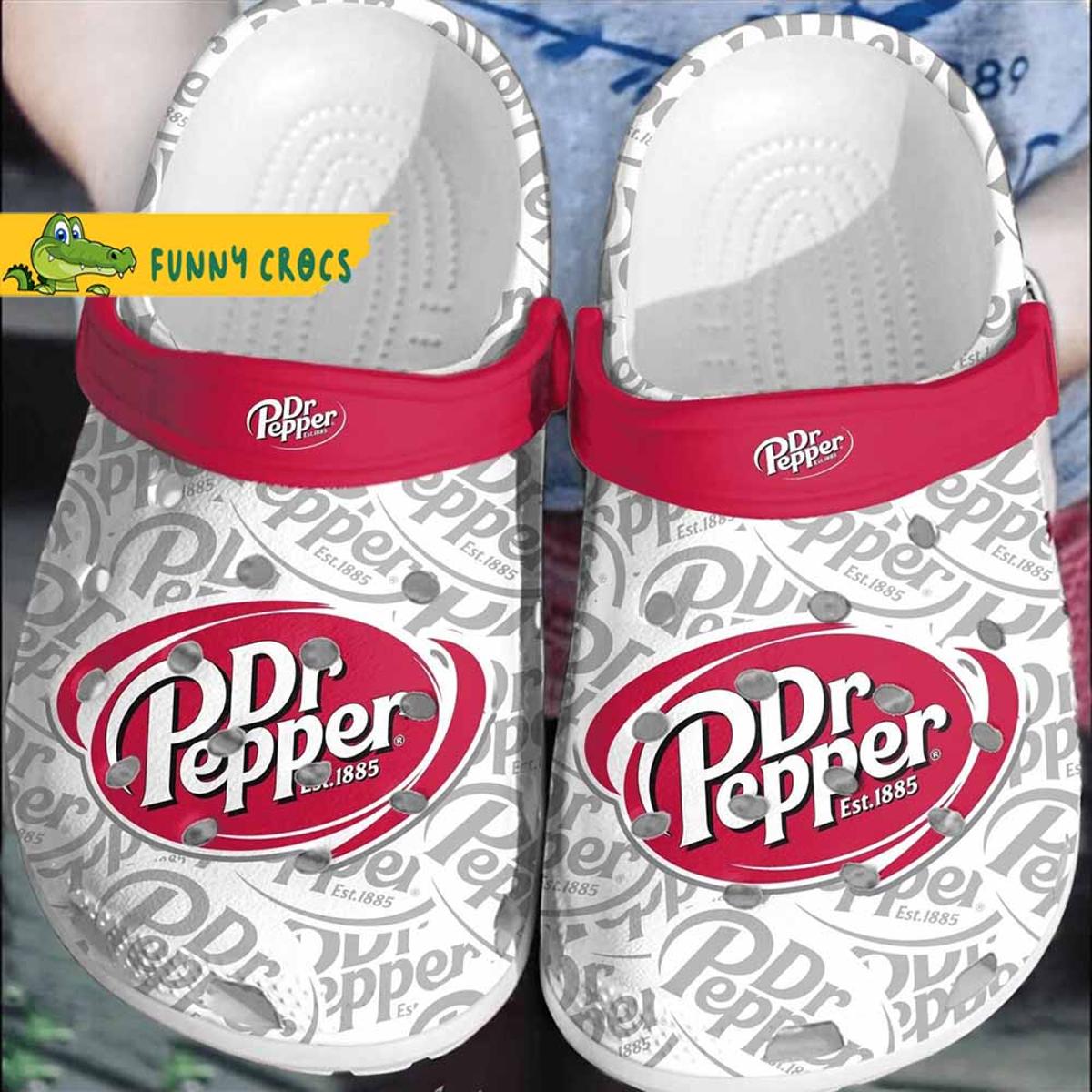 Tie Dye Dr Pepper Crocs Shoes