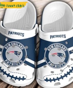 Personalized New England Patriots Mascot Ripped Flag Crocs Clog Shoes