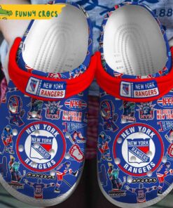 New York Rangers Nhl Crocs Clog Shoes